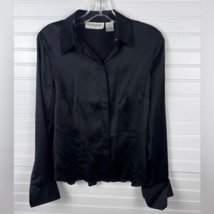 VINTAGE Bloomingdale’s Silk Button Up Blouse